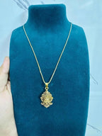 Durga Mataji Face Pendant with Chain