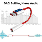 Type C to 3.5 mm Jack Audio Connector