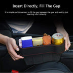 Seat Pockets PU Leather Car Console Side Organizer Pack of 2