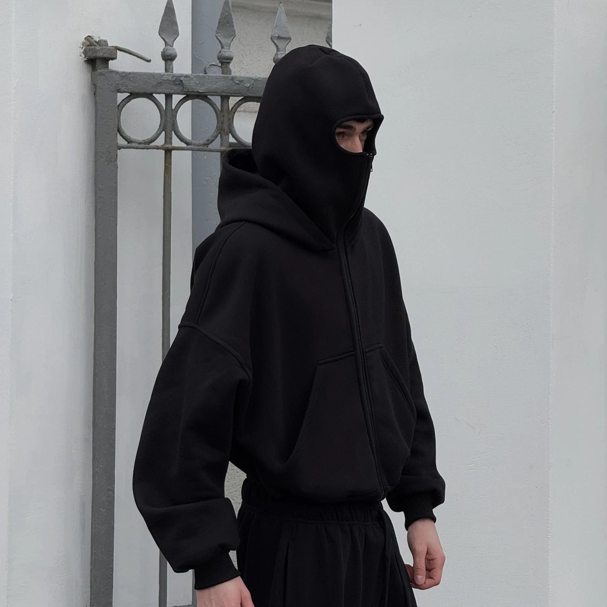 Balaclava Hoodie – Streetwear with Built-in Mask