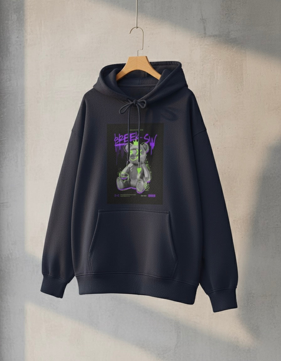 VaporWave Teddy Oversized Hoodie