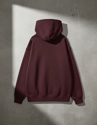 Maroon Oversized Hoodie