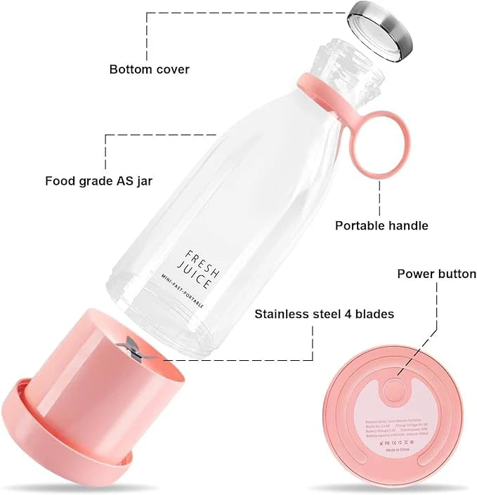 Portable Mini Juice Blender (USB Rechargeable)