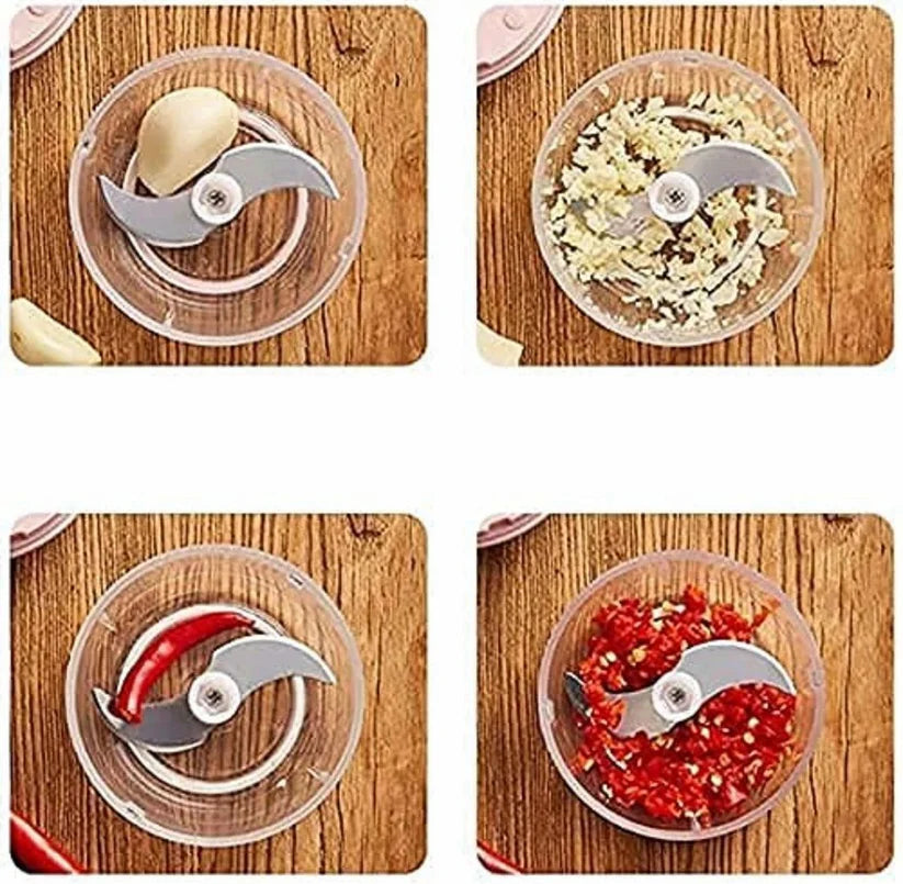 ChopEase™ Electric Mini Garlic & Vegetable Chopper (250ml)